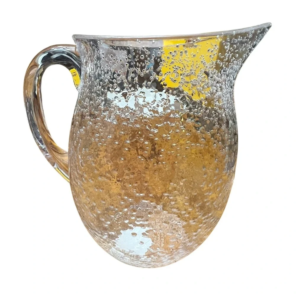 Pitcher‎ Unisex OS Clear NWOT Bubble Textured Acrylic BPA Free 2017